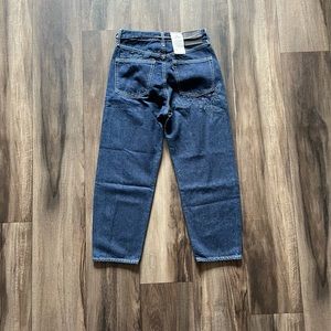 Levi's Made Crafted Barrel Crop Embroidered Jeans